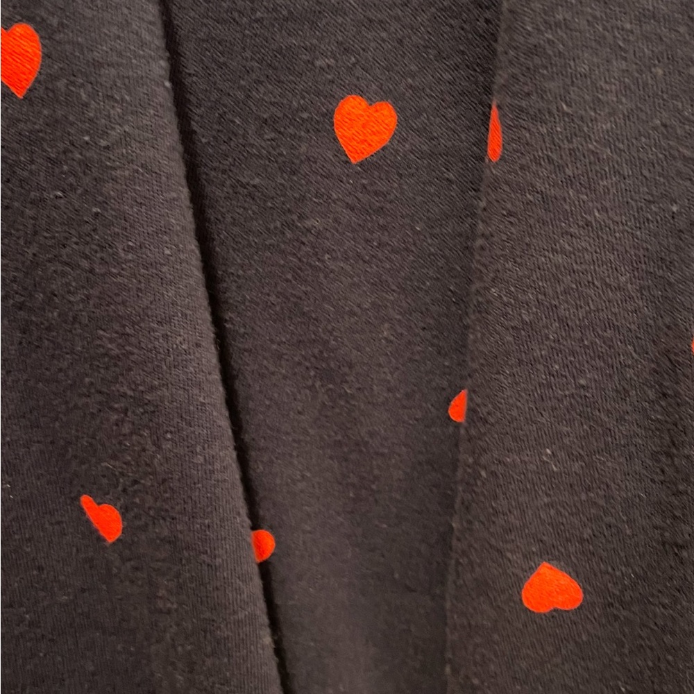 EUC CROFT & BARROW valentines Heart Print Tops M - Picture 5 of 9